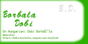 borbala dobi business card